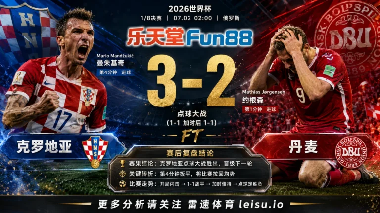 世界杯20181/8决赛：克罗地亚 vs 丹麦 复盘｜点球点把克罗地亚送过终点