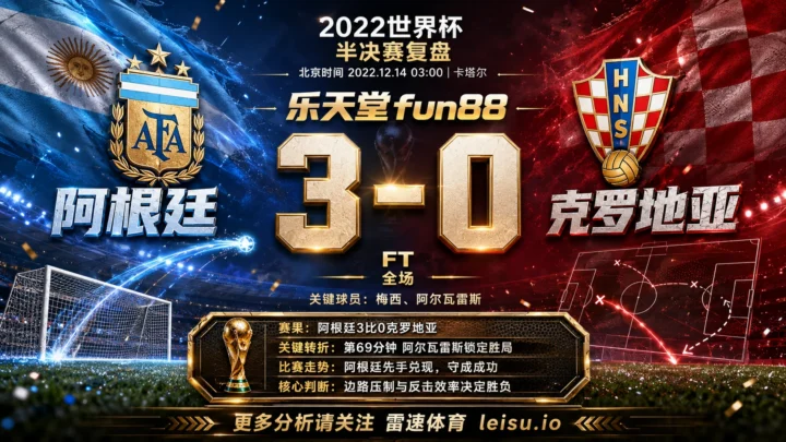 世界杯2022半决赛：阿根廷 vs 克罗地亚 复盘｜阿根廷把先手守成结果
