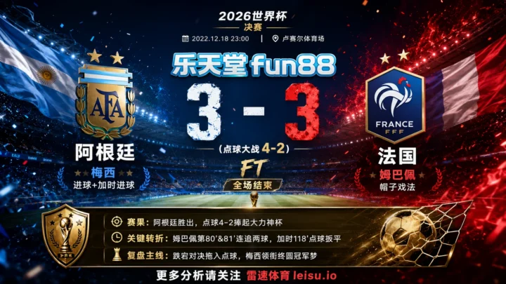 世界杯2022决赛：阿根廷 vs 法国 复盘｜点球点把阿根廷送过终点