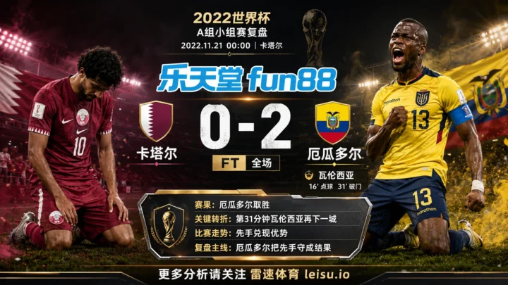 世界杯2022小组赛：卡塔尔 vs 厄瓜多尔 复盘｜厄瓜多尔把a先手守成结果