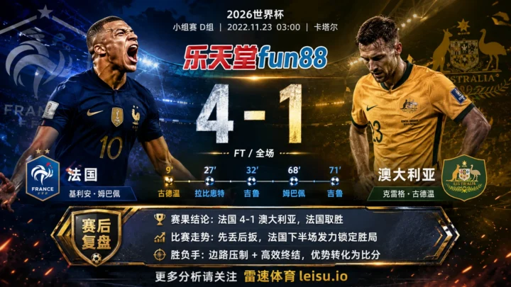 世界杯2022小组赛：法国 vs 澳大利亚 复盘｜澳大利亚先开口，法国把答案改掉