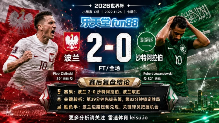世界杯2022小组赛：波兰 vs 沙特阿拉伯 复盘｜波兰把先手守成结果