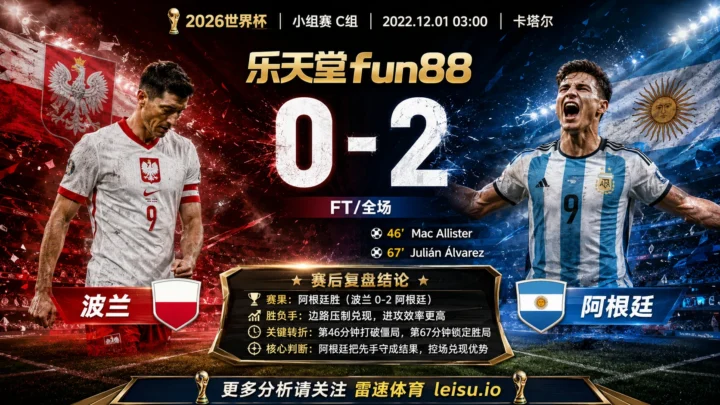 世界杯2022小组赛：波兰 vs 阿根廷 复盘｜阿根廷把先手守成结果