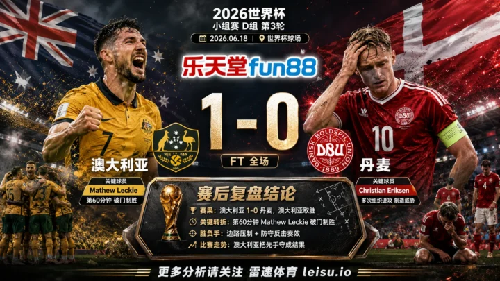 世界杯2022小组赛：澳大利亚 vs 丹麦 复盘｜澳大利亚把先手守成结果