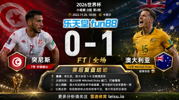 世界杯2022小组赛：突尼斯 vs 澳大利亚 复盘｜澳大利亚把先手守成结果