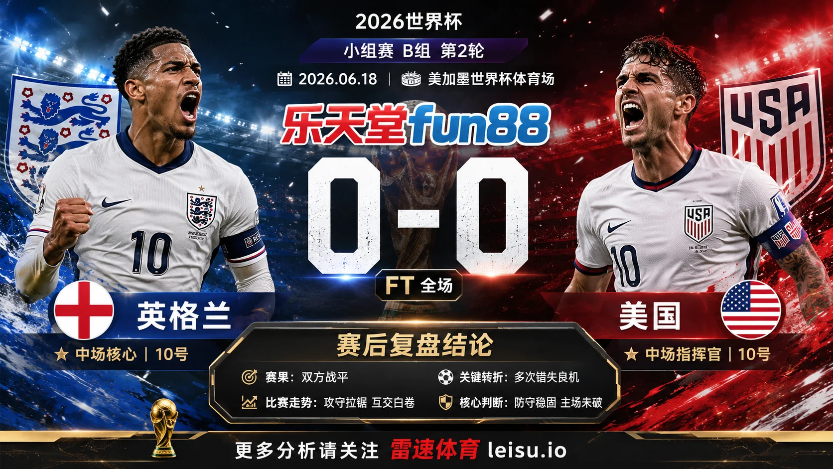世界杯2022小组赛：英格兰 vs 美国 复盘｜90分钟互交白卷，压力留到终点