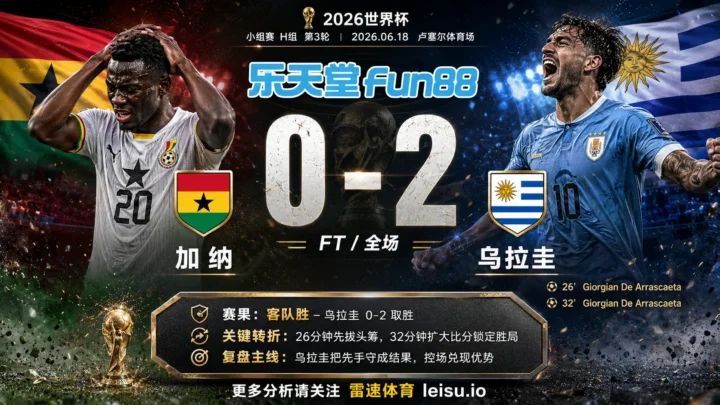 世界杯2022小组赛：加纳 vs 乌拉圭 复盘｜乌拉圭把先手守成结果