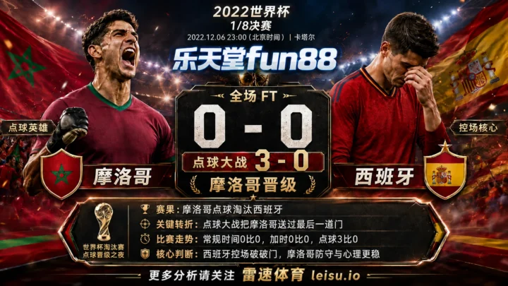世界杯20221/8决赛：摩洛哥 vs 西班牙 复盘｜点球点把摩洛哥送过终点