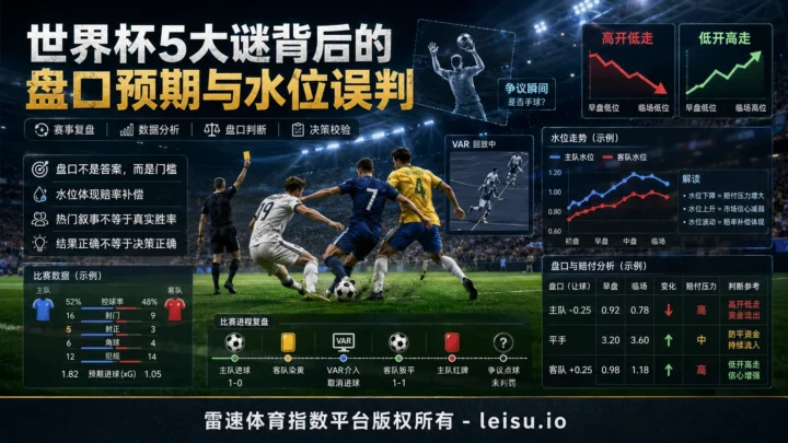 世界杯5大谜背后的盘口预期与水位误判
