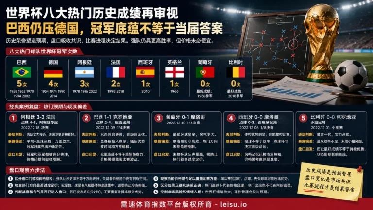 世界杯八大热门历史成绩再审视：巴西仍压德国，冠军底蕴不等于当届答案