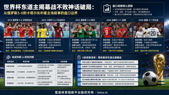 世界杯东道主揭幕战不败神话破局：从俄罗斯5-0到卡塔尔失利看主场叙事的盘口边界