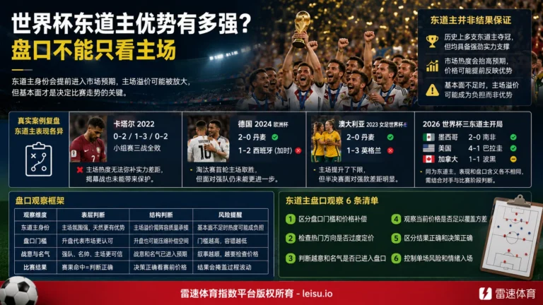 世界杯东道主优势有多强：盘口不能只看主场