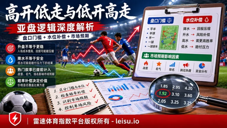 世界杯冠军国家背后的盘口预期与水位补偿逻辑