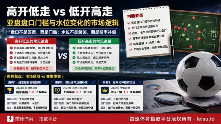 世界杯经典球队背后的亚盘预期与价格偏差观察
