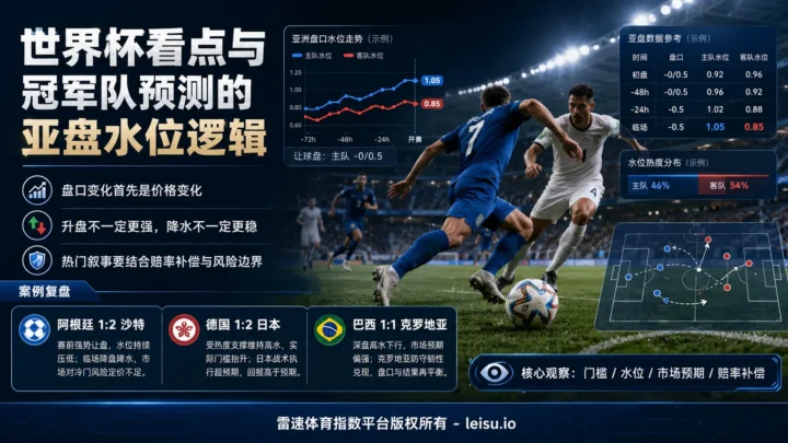 世界杯看点与冠军队预测的亚盘水位逻辑