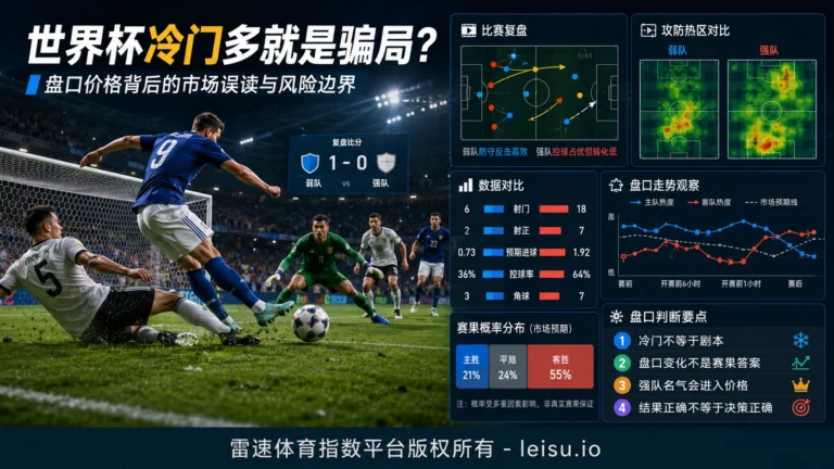 世界杯冷门多就是骗局？盘口价格背后的市场误读与风险边界