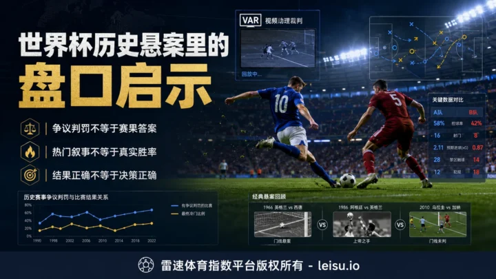 世界杯历史悬案里的盘口启示：罗纳尔多决赛异常之后，争议为何总会改变市场预期