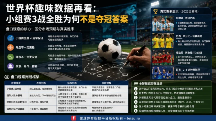 世界杯趣味数据再看：小组赛3战全胜为何不是夺冠答案