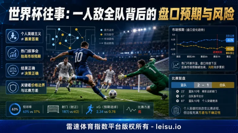 世界杯往事：一人敌全队背后的盘口预期与风险