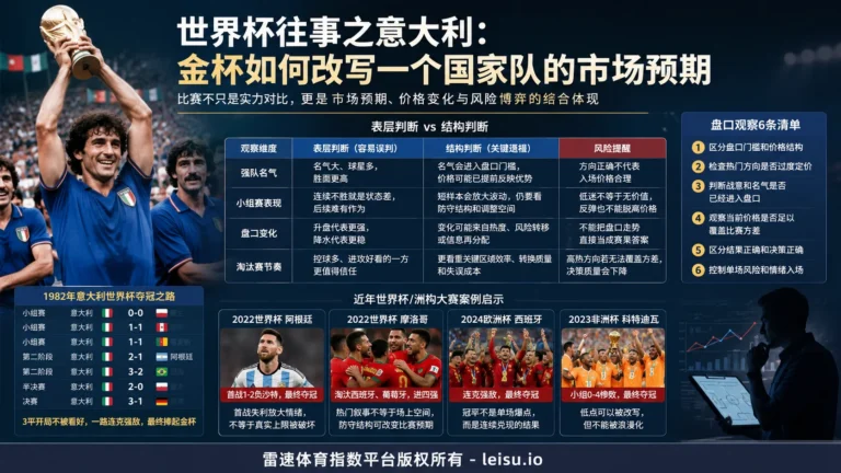 世界杯往事之意大利：金杯如何改写一个国家队的市场预期