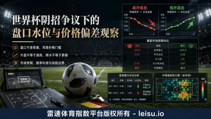 世界杯阴招争议下的盘口水位与价格偏差观察