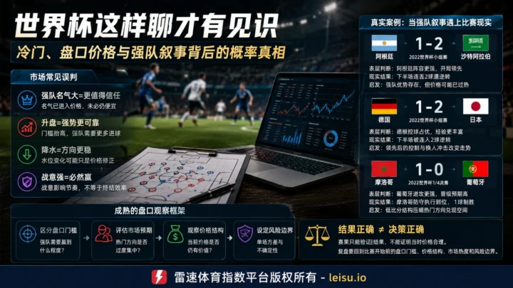 世界杯这样聊才有见识：冷门、盘口价格与强队叙事背后的概率真相