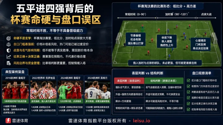 五平进四强背后的杯赛命硬与盘口误区