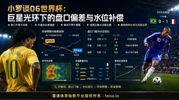 小罗谈06世界杯：巨星光环下的盘口偏差与水位补偿