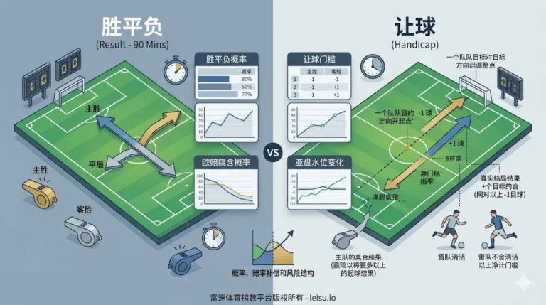新手看懂足彩盘口先分清胜平负与让球
