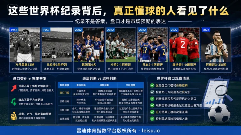 这些世界杯纪录背后，真正懂球的人看见了什么