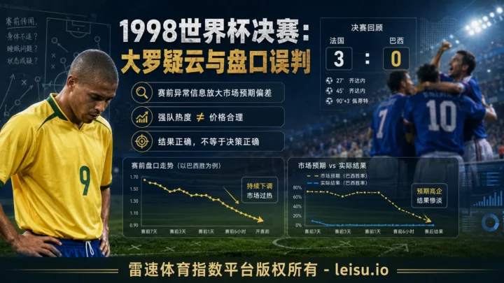 足球往事：1998世界杯决赛大罗疑云与盘口误判