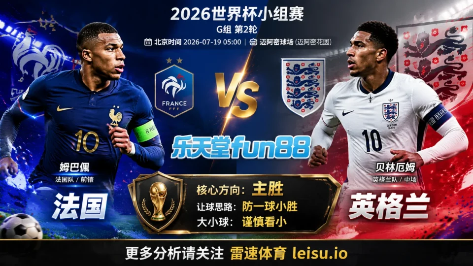 2026世界杯季军赛分析：法国 vs 英格兰｜轮换幅度决定节奏上限，常规时间更防对攻分歧