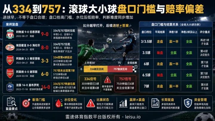 从334到757：滚球大小球盘口门槛与赔率偏差
