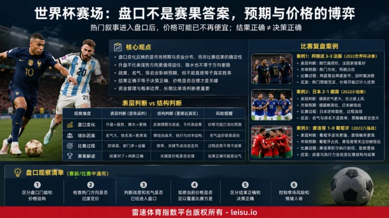 盘口的正确打开方式：让球变化不是答案，价格结构才是关键