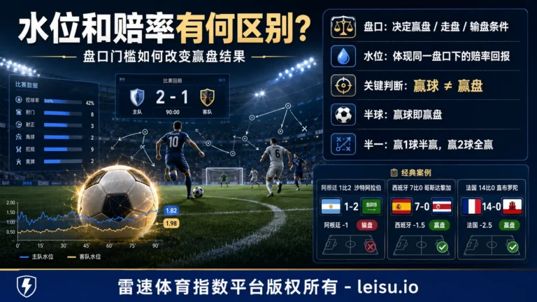 水位和赔率有何区别：盘口门槛如何改变赢盘结果