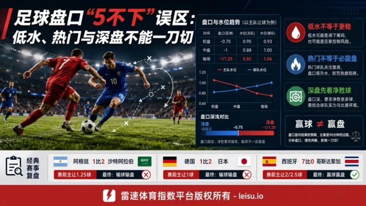 2022年世界杯冷门盘口的5种常见误判：从阿根廷、德国、西班牙的让球盘看真实结算差异