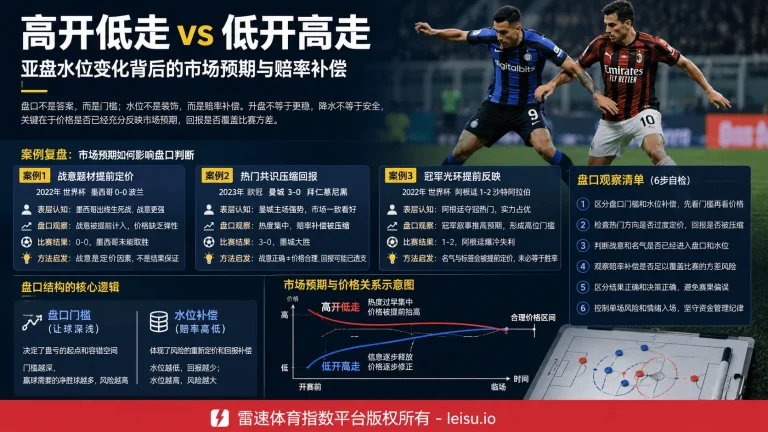 五大联赛盘口数据精析：历史概率如何识别价格偏差