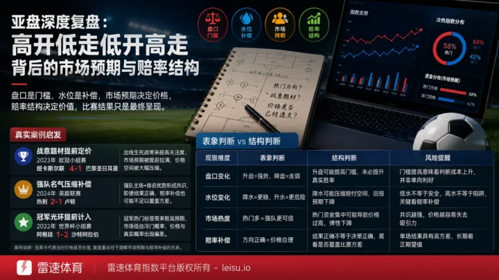 亚盘低水不升与高水不降：诱与阻的价格逻辑