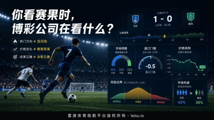 你看赛果时，博彩公司在看什么？大赛盘口背后的风险定价
