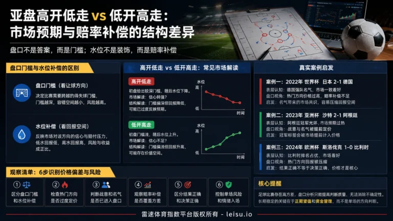友谊赛盘口组合：覆盖比分为何不等于稳定盈利