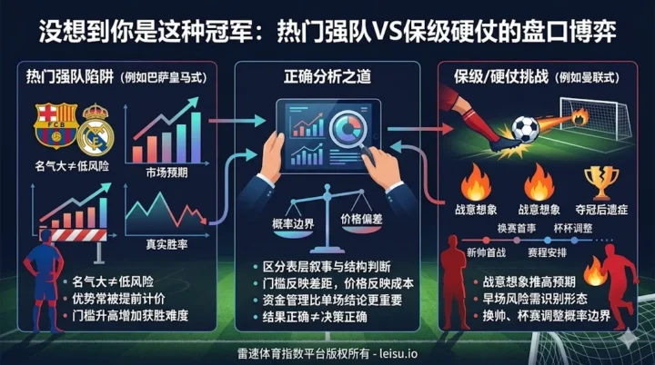 没想到你是这种冠军：巴萨皇马未必低风险，曼联莱斯特城式硬仗更考验判断