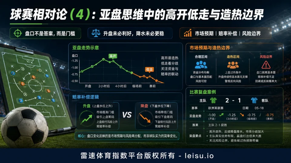 球赛相对论（4）：亚盘思维中的高开低走与造热边界