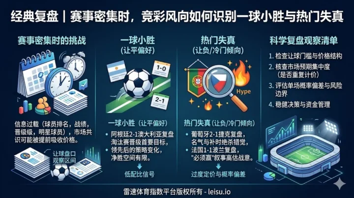 经典复盘｜赛事密集时，竞彩风向如何识别一球小胜与热门失真