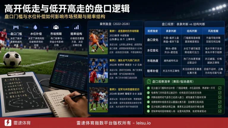 胜率的玄机：盘口高开低走与低开高走的价格边界