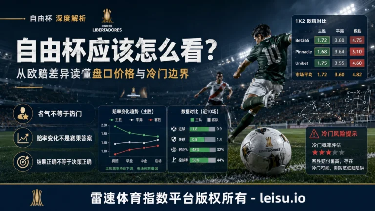 自由杯应该怎么看？从欧赔差异读懂盘口价格与冷门边界