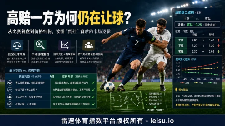 诡异赔率背后：为什么高赔一方仍然在让球？