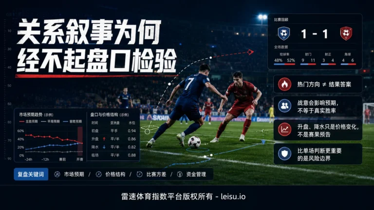 说好默契球，我来送3分你却搞事情：关系叙事为何经不起盘口检验