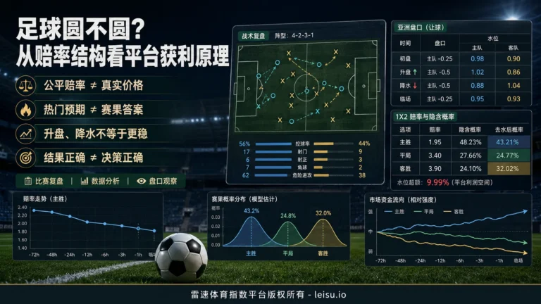 足球圆不圆？从赔率结构看平台获利原理