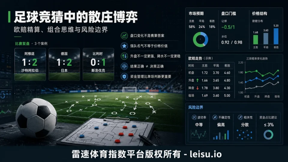 足球竞猜中的散庄博弈：欧赔精算、组合思维与风险边界