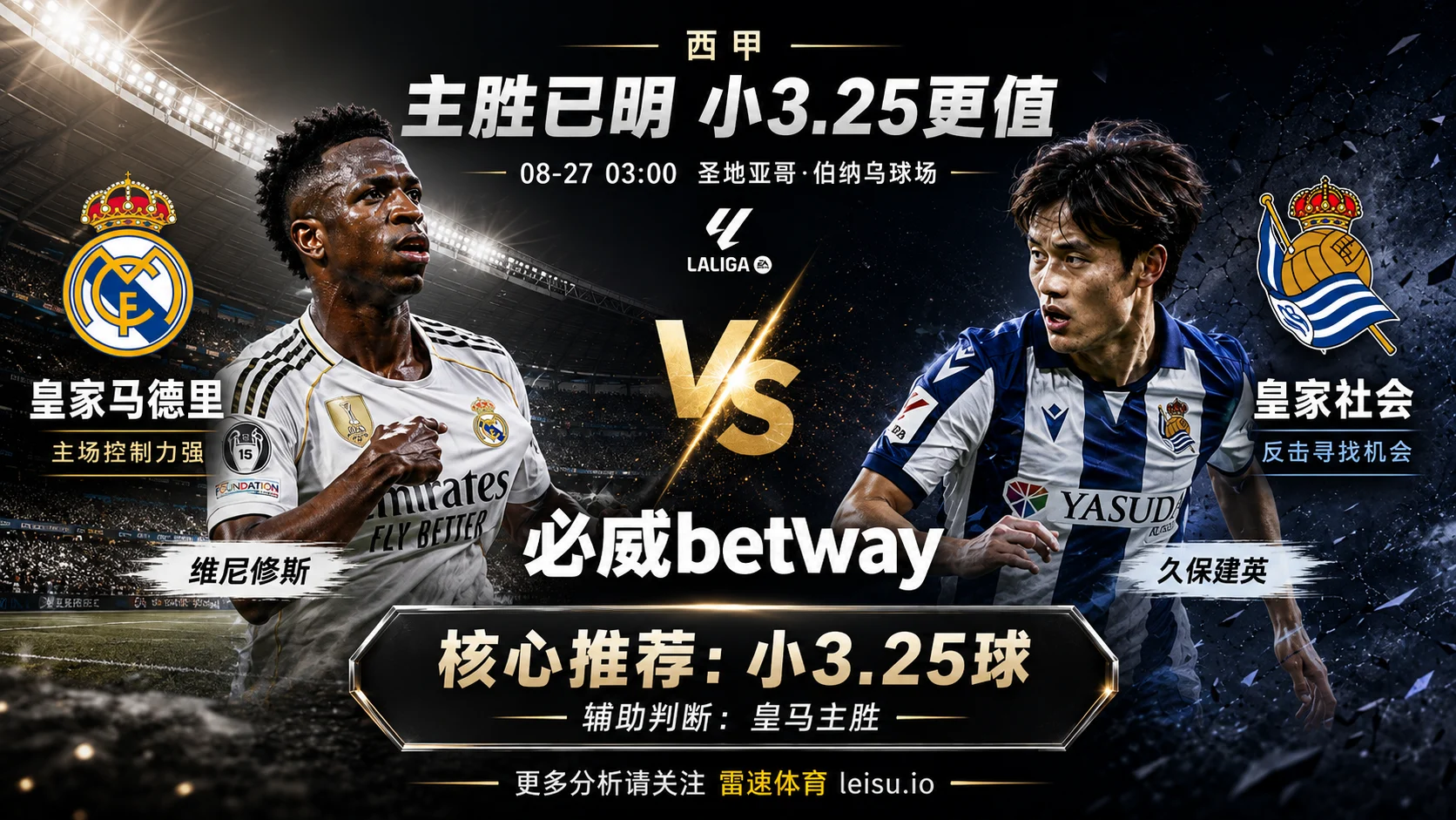 皇马vs皇家社会：主胜低至1.29，为什么3.25球更值得看小